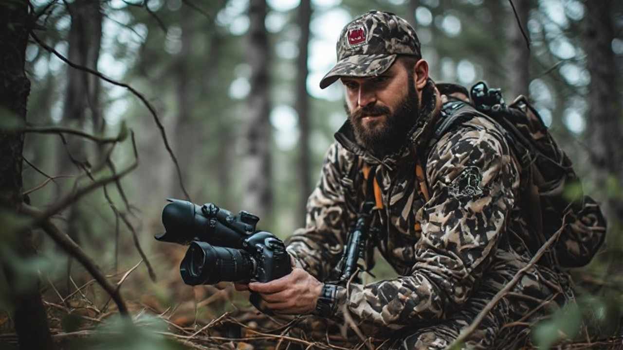 Canadian hunter carrying a non-restricted bolt-action rifle during whitetail deer season with PAL card in hand